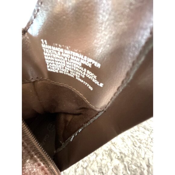 Cat & Jack Toddler Girls Boots Cowgirl Brown Zip Size 11 - Picture 9 of 10